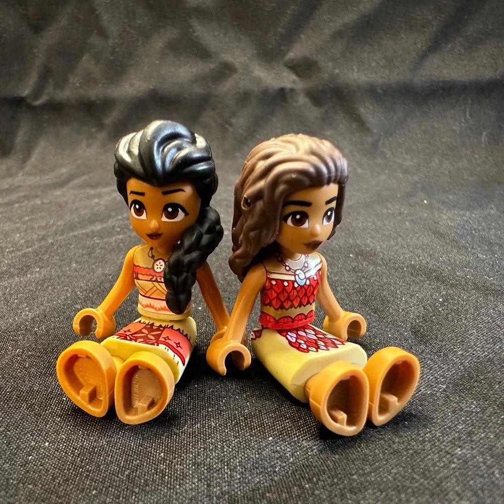 LEGO Disney Moana Mini Doll Figures Lot of 2 Princess Friends Style Minifigures